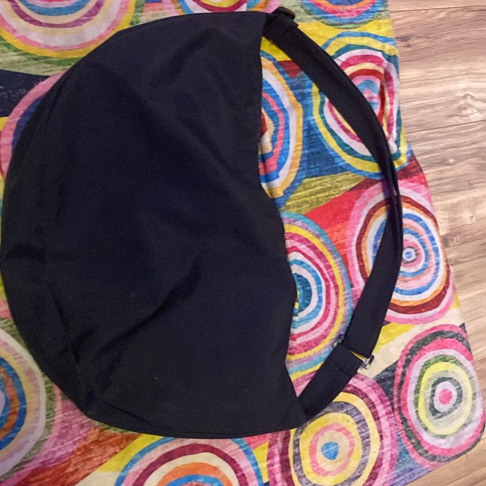 Black sack tote bag
